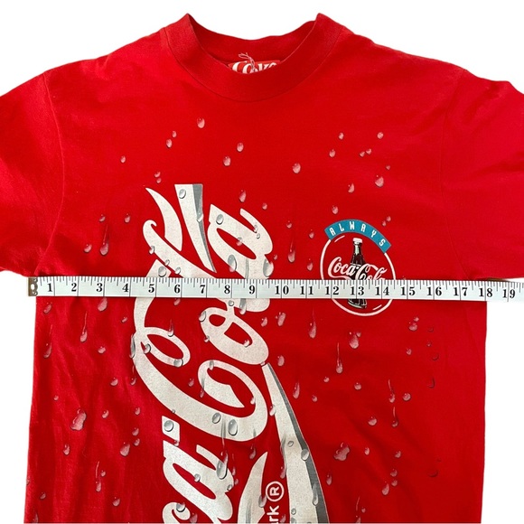Vintage 1994 Coca-Cola Coke Big Print Short Sleeve T-Shirt Single Stitch Sz M - Picture 10 of 11